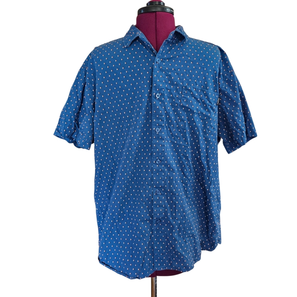 Molokai Surf Co Men's Geometric Prints Molokai Surf Co Short Sleeve Shirt